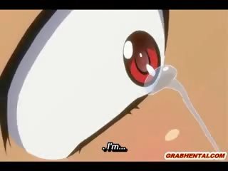Hentai elf krijgt putz melk vulling haar keel door getto monsters