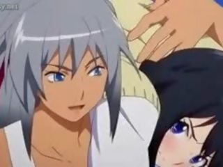 Malaki meloned anime burikit makakakuha ng hadhad at fucked
