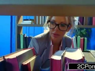 Bored Busty Librarian Courtney Taylor Hankering For a Hard putz to Suck