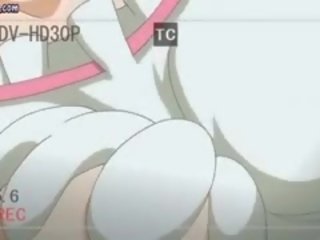Neķītras anime izpaužas mute piepildīta līdz milzīgs phallus