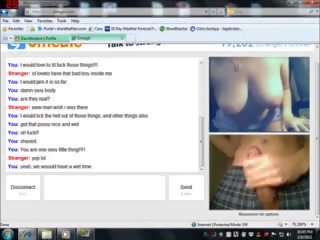 Omegle adolescent with Huge Tits and Shaved Pussy