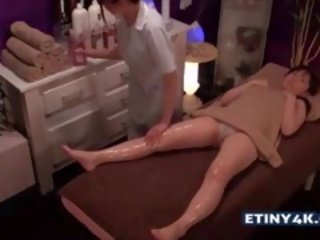 Two groovy Asian Girls At Massage Studio