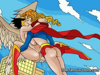 Slavný karikatura superhrdinové pohlaví film parodie