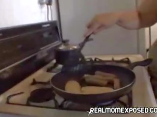 MILF flirty cooking time!