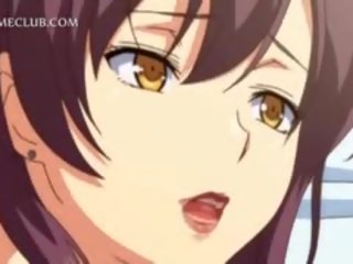 Adoleshent 3d anime dashnor luftuar mbi një i madh organ seksual i mashkullit