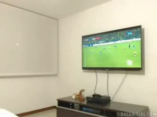Kamera kompjuterike (68) jogo bëj brasil e një novinha fazendo zhveshje