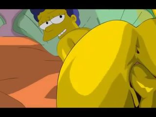 Simpsons xxx วีดีโอ homer fucks marge