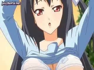 Sweet manga seductress gets drilled