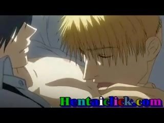 Hentai homosexual băiat având hardcore Adult film și dragoste