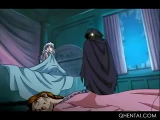 Φανταστικός hentai πριγκίπισσα trapped σε ένα κελί παίρνει πατήσαμε σκληρά