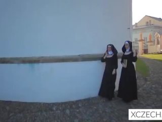 Божевільна bizzare брудна кіно з catholic nuns і в неймовірно величезний!