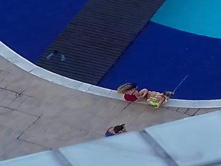 3 ženy na the bazén non-nude - časť ii, xxx video 4b