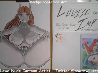 Coloring Louise the Imp at Darkprincearmon Art: HD adult clip 55