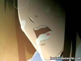 Cum explosion for cute animated cookie