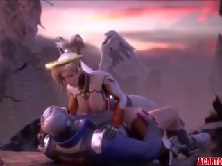Overwatch Mercy sex film Compilation for Fans, dirty film clip 80