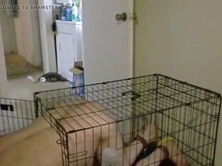 Слагам кучешки в клетка: безплатно caged hd x номинално видео шоу 25