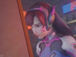 Tracer is Tickled in Dva's Arcade, Free sex film 5b