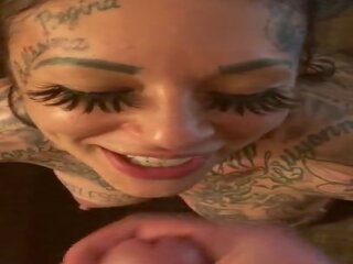 Tattooed goddess gets First Massive Facial: Free HD x rated video c9