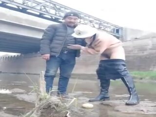 Asian Daddy gets Outdoor Hj, Free Homemade HD dirty clip c6