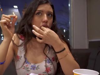 Latina loves mcdonald’s ice cream with cum on it and a toy nang her