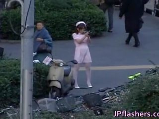 Naughty Asian sweetheart Is Pissing In Public