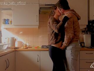 Kitchen initiate out with bussing & Fingering - Sensual Teasing Stepsister