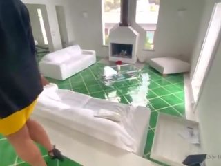 Outstanding business woman gets fucked in several positions in a luxury villa - business-bitch