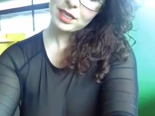 Webcam Young Busty daughter with Glasses in School: HD xxx movie 31