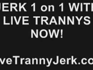 Young Trannies Jerking Off Together