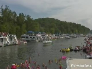 Extraordinary Babes Party Hard On Boat During Spring Break