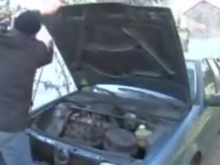 Cougar Cheats on Husband with Car Mechanic: Free adult film 87