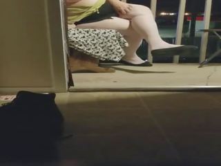 BBW in Ripped Pantyhose Shoeplay, Free HD dirty clip video 8b