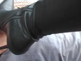 Leather Boots Lick: Free Free Leather Boots dirty video movie b0