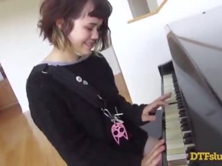 YHIVI clips OFF PIANO SKILLS FOLLOWED BY ROUGH sex video AND CUM OVER HER FACE! - Featuring: Yhivi / James Deen