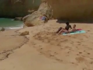 Fucking Two attractive Chisk on the Beach Interracial Fuck.