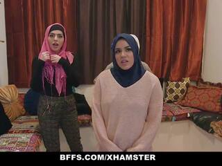 Bffs - tímida inexperto poonjab niñas joder en su hijabs