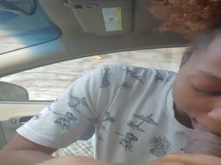 Public Blowjob in Car from Black Amateur Step Mom: X rated movie 4e