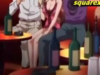 Anime giovanissima cameriere gangbanged sborrata in bar