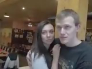 Cuckold Allows boy Please His bewitching GF Right in Bowling