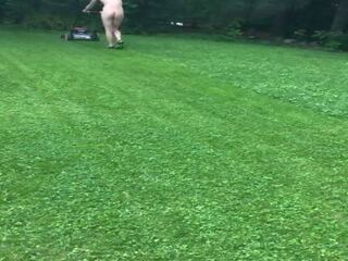 Mowing Grass Naked: Free Naked Women in Public HD dirty clip show