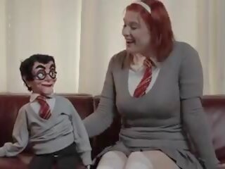 Harry Puppet and the Red Head slut